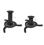 Tooq soporte universal de techo para proyector - inclinable y giratorio - peso max 10kg - negro