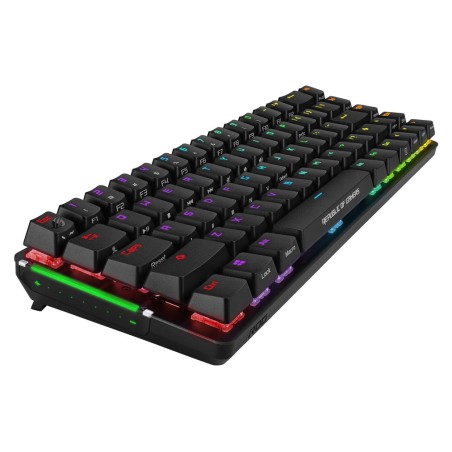 Teclado francés asus rog falchion rf inalámbrica + usb azerty negro