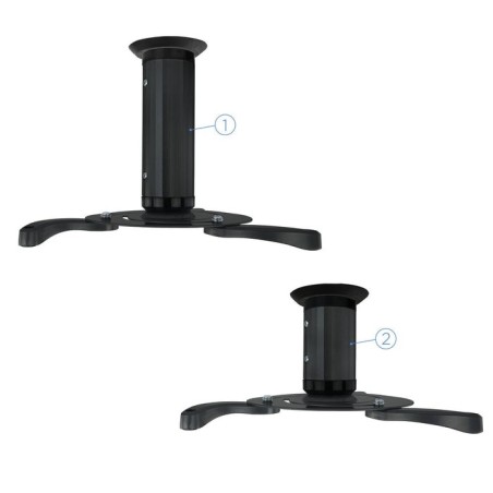 Tooq soporte universal de techo para proyector - inclinable y giratorio - peso max 10kg - negro