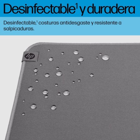 Hp 105 - alfombrilla de ratón - desinfectable - gris