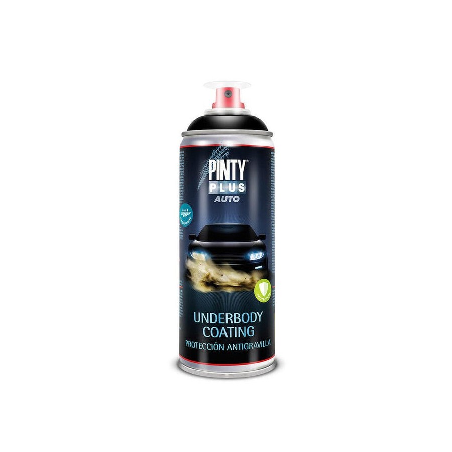 Pintura en spray pintyplus auto 520cc antigravilla negra