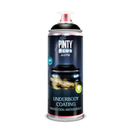 Pintura en spray pintyplus auto 520cc antigravilla negra
