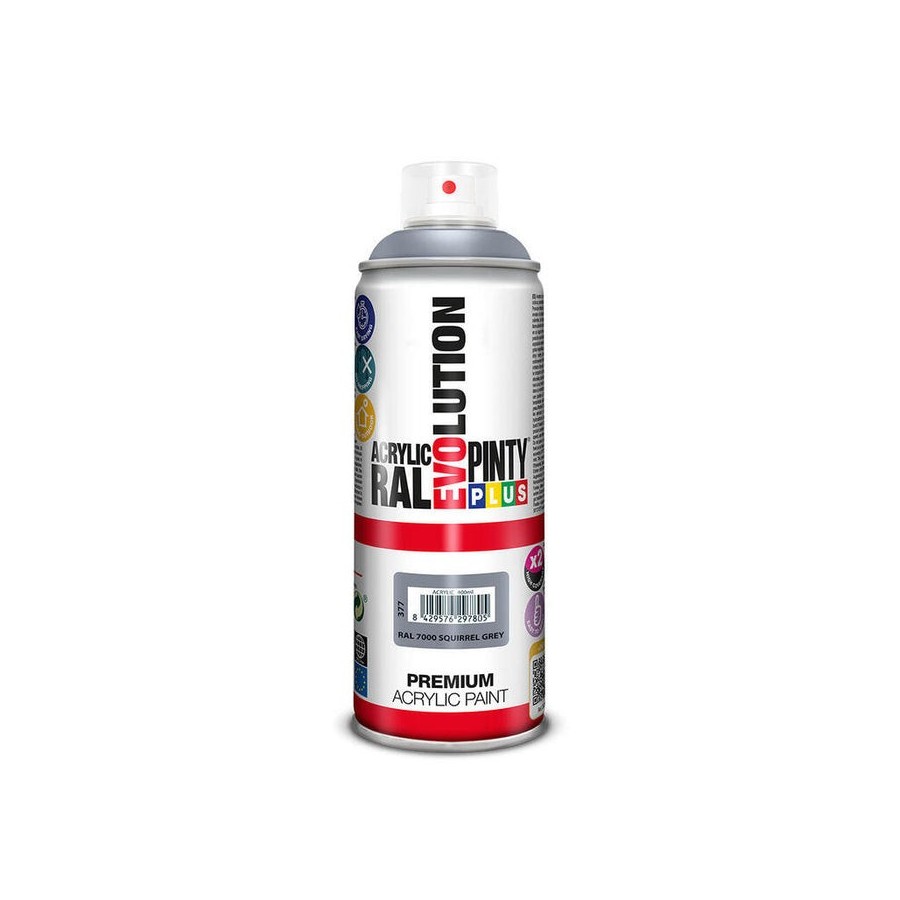 Pintura en spray pintyplus evolution 520cc ral 7000 squirrel grey