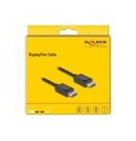 Delock 80492 cable displayport 16k 30 hz / 8k 60 hz 40 gbps 1 m