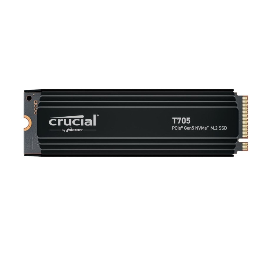 Ssd m.2  crucial t705 with heatsink 1tb pcie gen5 nvme