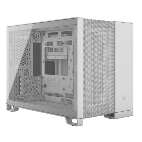 Caja pc corsair geh midi 2500d airflow tempered glass blanco