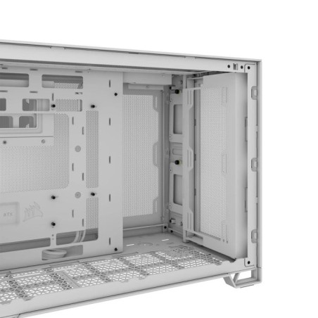 Caja pc corsair geh midi 2500d airflow tempered glass blanco