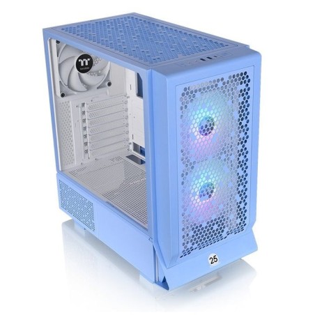 Caja thermaltake ceres 330 tg hydrangea blue argb atx 2xusb 3.0 sin fuente azul