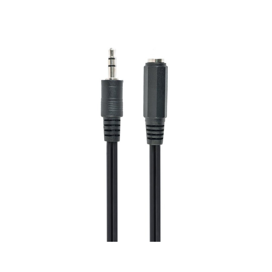 Gembird cable jack a jack 3.5mm (alargo) m/h 2m  negro