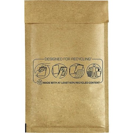 Bankers box pack de 100 bolsas de burbujas acolchada - medida 120x210mm - burbujas internas para amortiguacion - ideal