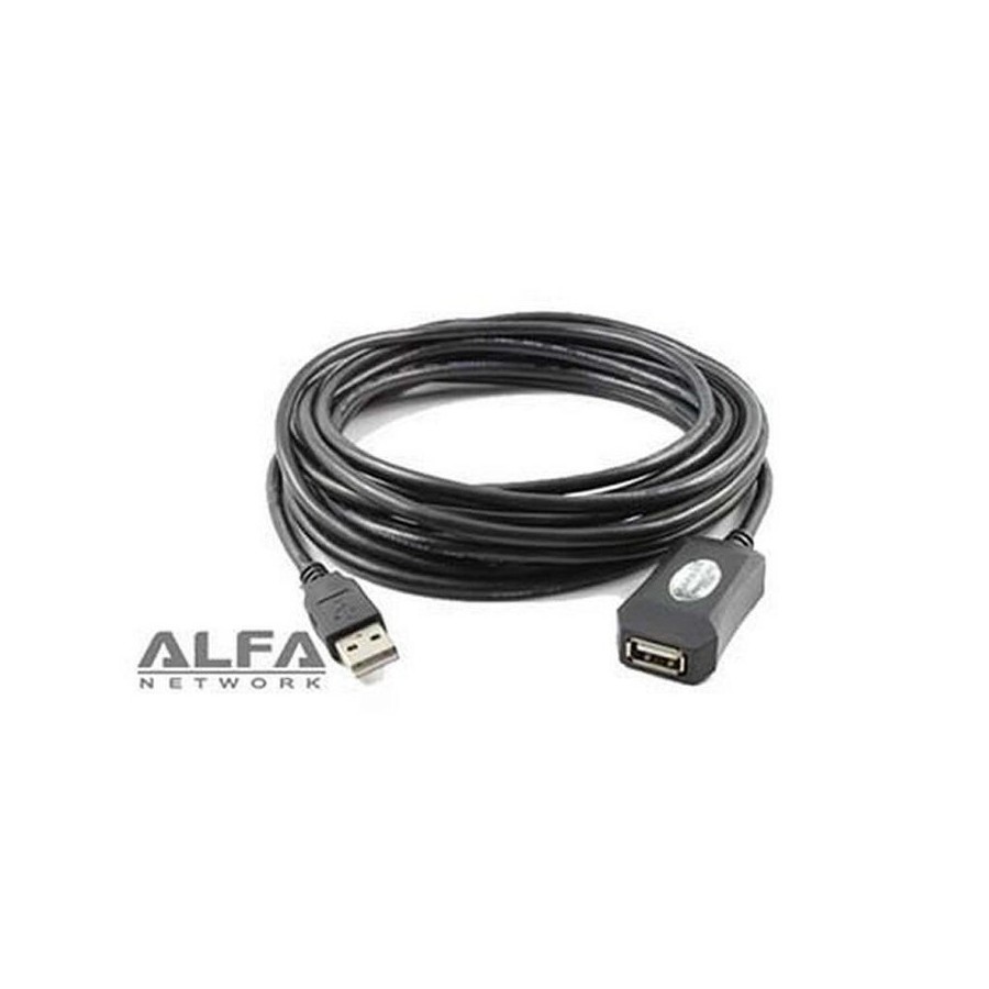 Alfa network cable usb 2.0 a/a 5.00m  m-h (alargo) activo