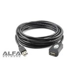Alfa network cable usb 2.0 a/a 5.00m  m-h (alargo) activo