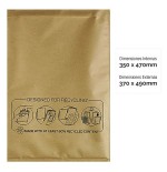 Bankers box pack de 50 bolsas de burbujas acolchada - medida 350x470mm - burbujas internas para amortiguacion - ideal