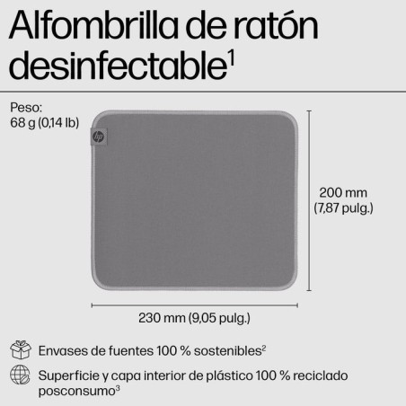 Alfombrilla  hp de ratón 100 sanitizable