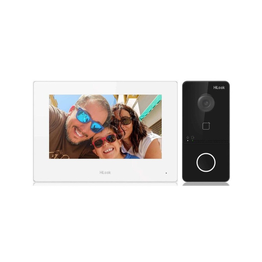 Set de videoportero ip hilook ip-vis-slim-w
