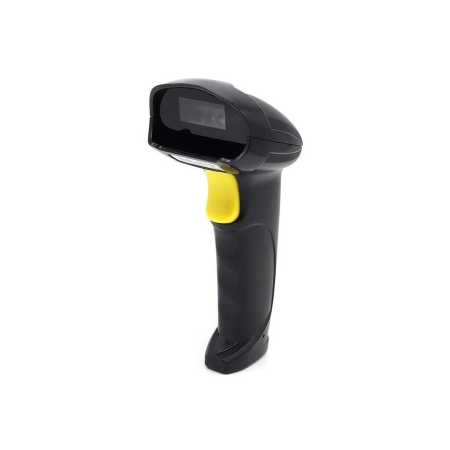 Escáner qoltec 50853  de código de barras láser 1d  2d  negro