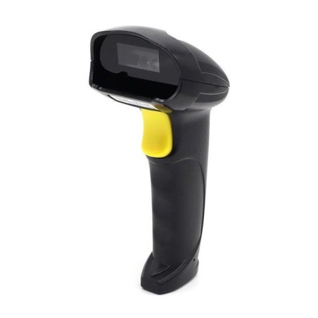 Escáner qoltec 50853  de código de barras láser 1d  2d  negro