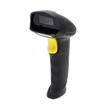 Escáner qoltec 50853  de código de barras láser 1d  2d  negro
