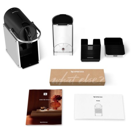 Cafetera  delonghi en 127.s nespresso pixie silver