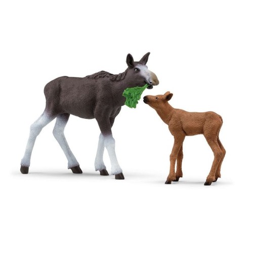 Figura schleich schleich wild life alce vaca con ternero 42629