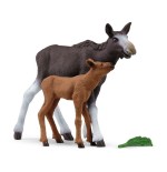 Figura schleich schleich wild life alce vaca con ternero 42629
