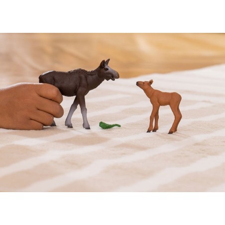Figura schleich schleich wild life alce vaca con ternero 42629