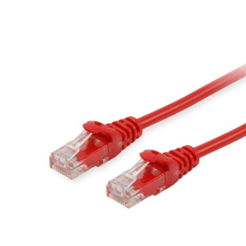 Equip cable de red u/utp categoria 6 10m color rojo