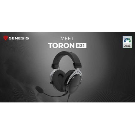 Auriculares gaming genesis toron 531 negros