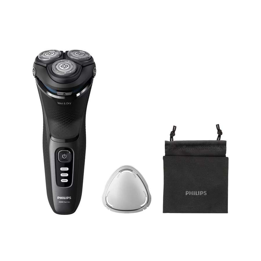 Philips s3244 12 afeitadora, mojada y seca, negra
