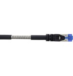 Inline® cable de red armoured, u/ftp, cat.6a, black, 1m