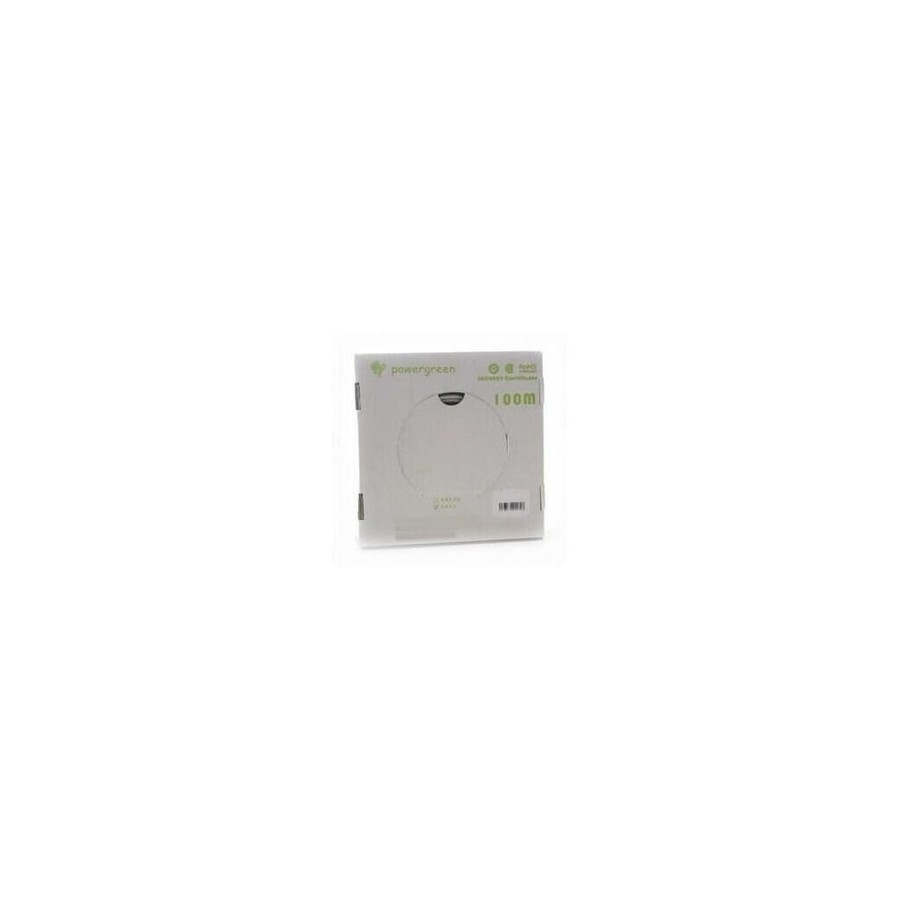 Powergreen bobina de cable cat 6 utp 100 metros rigido caja 100 m gris