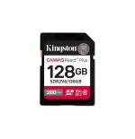 Kingston sdxc 128gb canvas react plus sdxc uhs-ii 280r/100w u3 v60