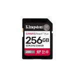 Kingston sdxc 256gb canvas react plus sdxc uhs-ii 280r/100w u3 v60