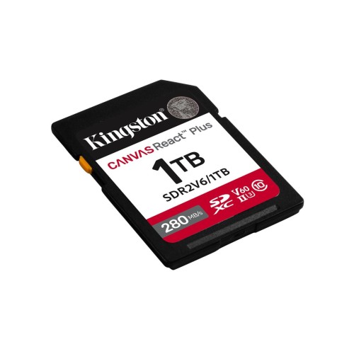 Kingston sdxc 1tb canvas react plus sdxc uhs-ii 280r/100w u3 v60
