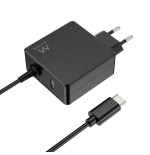 Cargador de pared usb tipo c ewent ew3978 1 x usb tipo a 65w