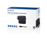 Cargador de pared usb tipo c ewent ew3978 1 x usb tipo a 65w