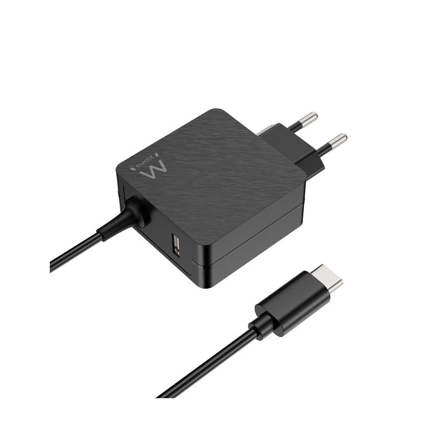 Ewent cargador usb-c pd 45w +puerto usb-a