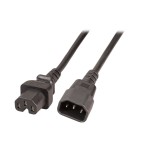 Efb elektronik ek585.1v2 cable de alimentacion negro 1 m iec c14 iec c15