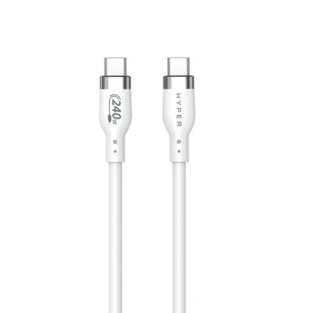 Hyper hj4002whgl cable usb 2 m usb 2.0 usb c blanco