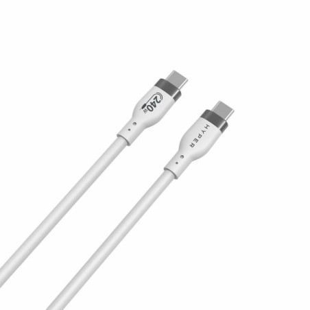 Hyper hj4002whgl cable usb 2 m usb 2.0 usb c blanco