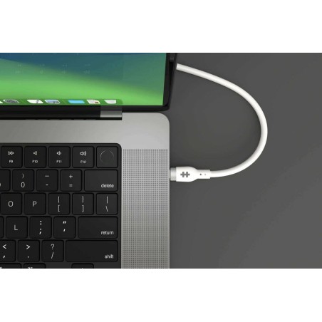 Hyper hj4002whgl cable usb 2 m usb 2.0 usb c blanco