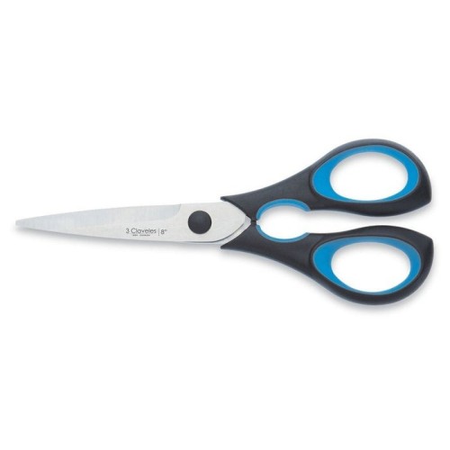 Tijera cocina ergo 8" d 3 claveles