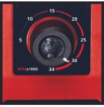 Amoladora  einhell te-mt 18/34 li-solo recta rojo/negro sin batería ni cargador.