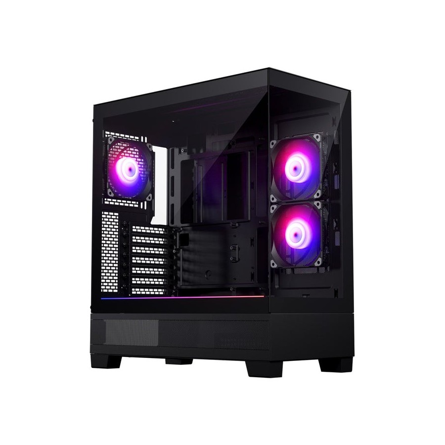 Caja pc  phanteks xt view temperojo glass windows, d-rgb - negro
