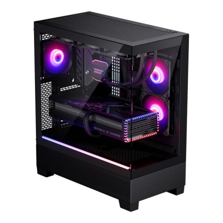 Caja pc  phanteks xt view temperojo glass windows, d-rgb - negro