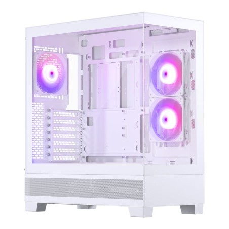 Caja pc phanteks xt view temperojo glass windows, d-rgb - blanco