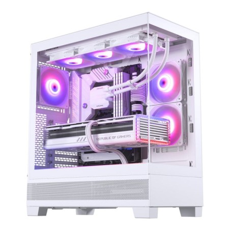 Caja pc phanteks xt view temperojo glass windows, d-rgb - blanco