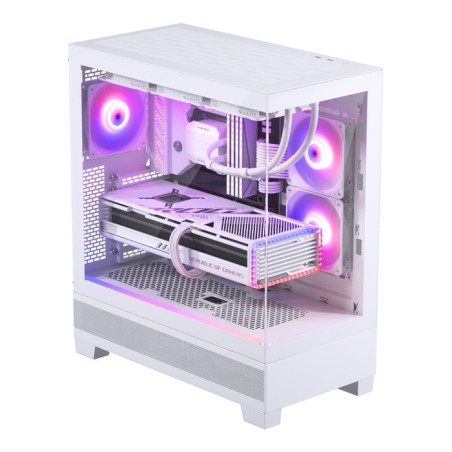 Caja pc phanteks xt view temperojo glass windows, d-rgb - blanco
