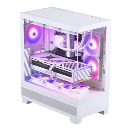 Caja pc phanteks xt view temperojo glass windows, d-rgb - blanco