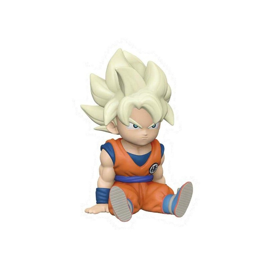 Figura hucha plastoy dragon ball super saiyan son goku
